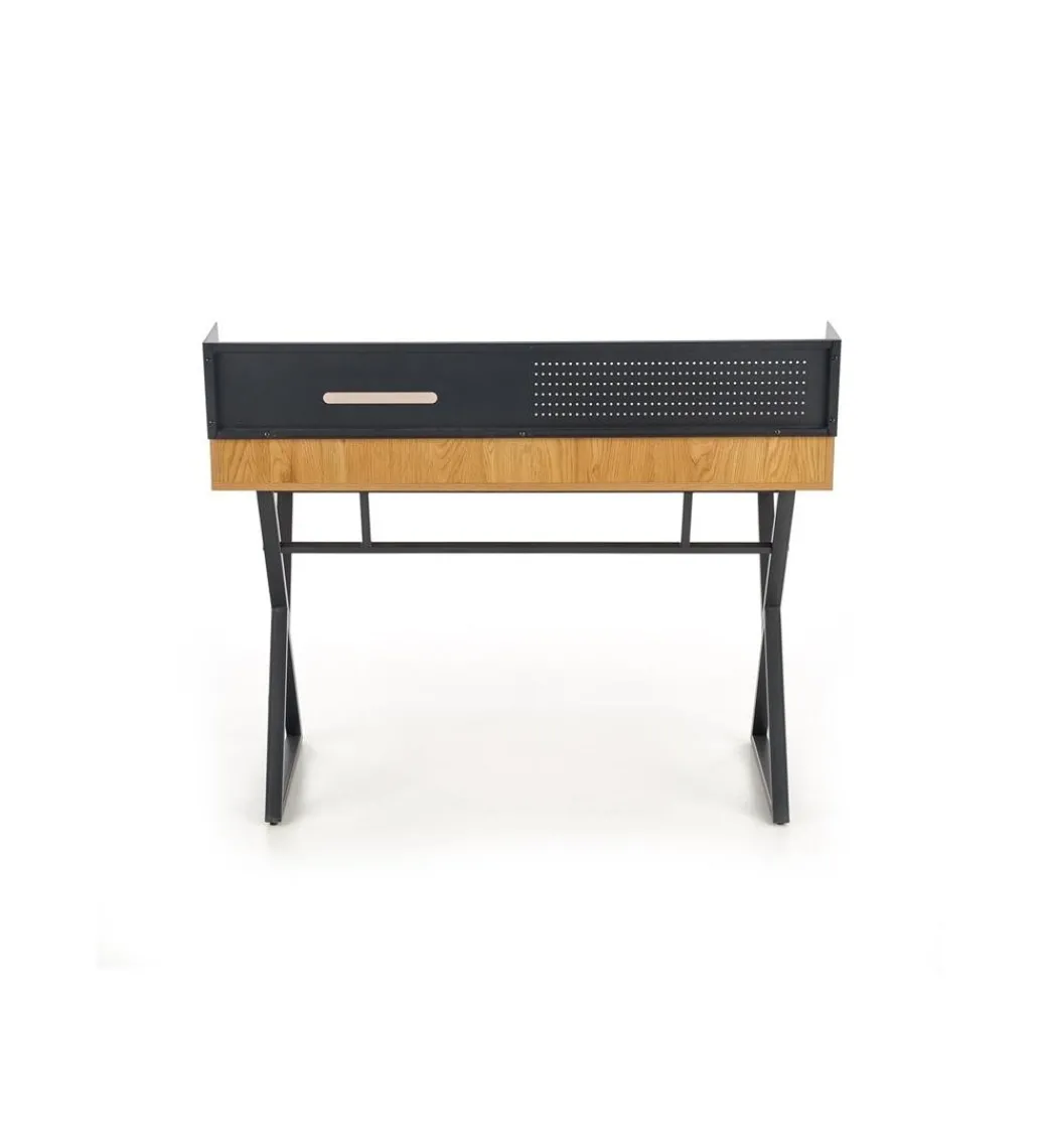 Biurko HERRERO 110 cm w optyce dębu złotego*Halmar Clearance