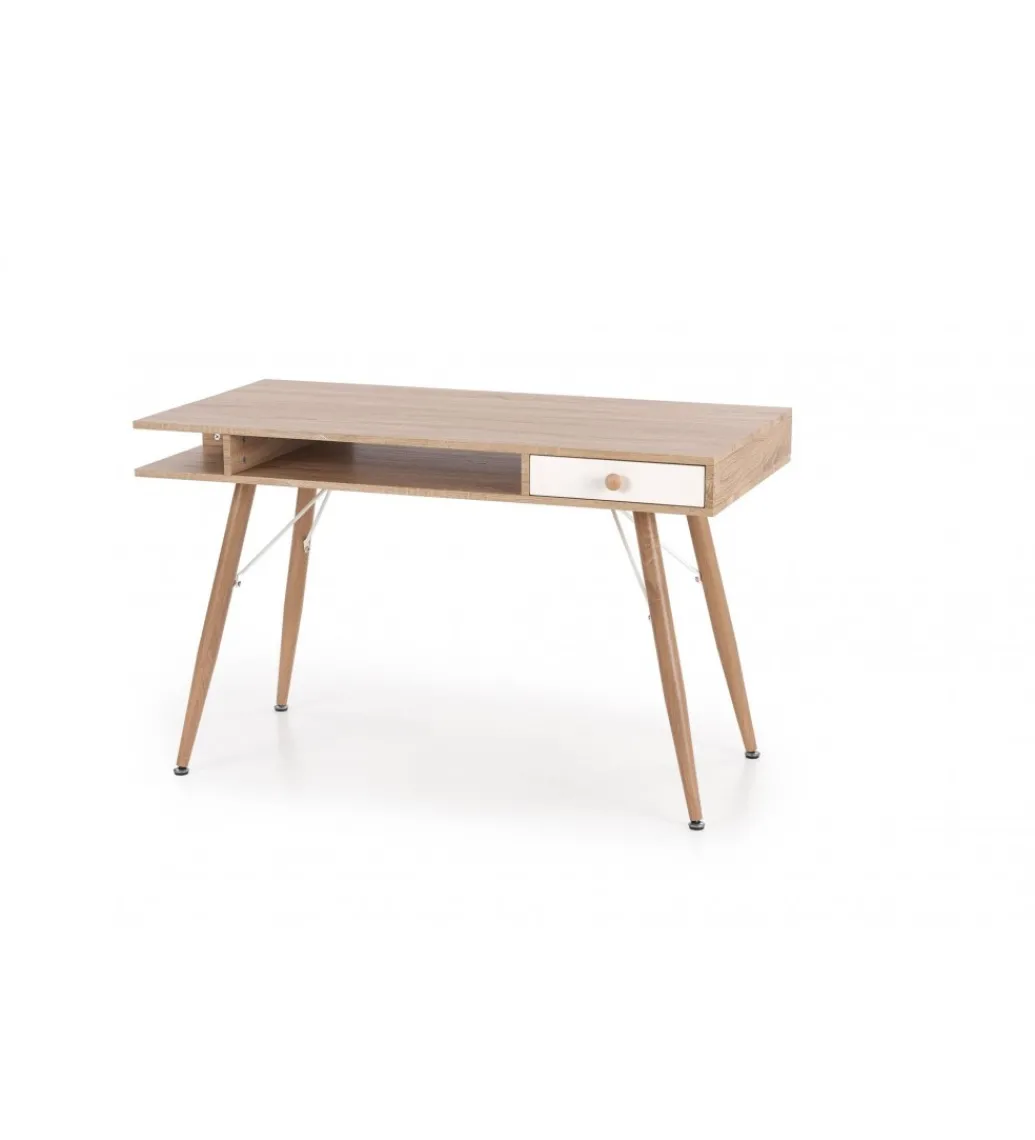 Biurko MORODER 120 cm w kolorze dąb sonoma*Halmar Sale