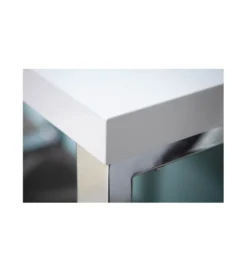 Biurko White Desk 160 cm białe*Invicta Interior Best