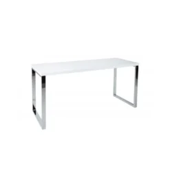 Biurko White Desk 140 cm białe*Invicta Interior Best