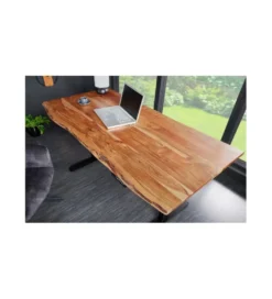 Biurko z regulowaną wysokością ARKTYKA Mammut 160 cm drewno akacja*Invicta Interior - przedsprzedaż Outlet