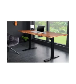 Biurko z regulowaną wysokością ARKTYKA Mammut 160 cm drewno akacja*Invicta Interior - przedsprzedaż Outlet