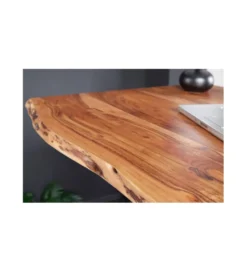 Biurko z regulowaną wysokością ARKTYKA Mammut 140 cm drewno akacja*Invicta Interior Clearance