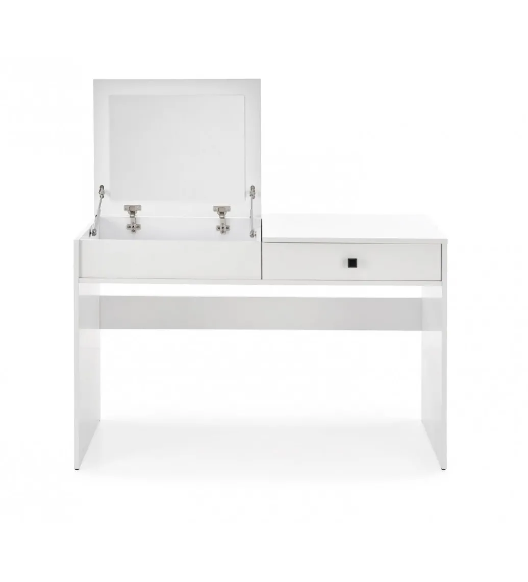 Biurko z toaletka MEGAN 120 cm biały mat*Halmar Discount