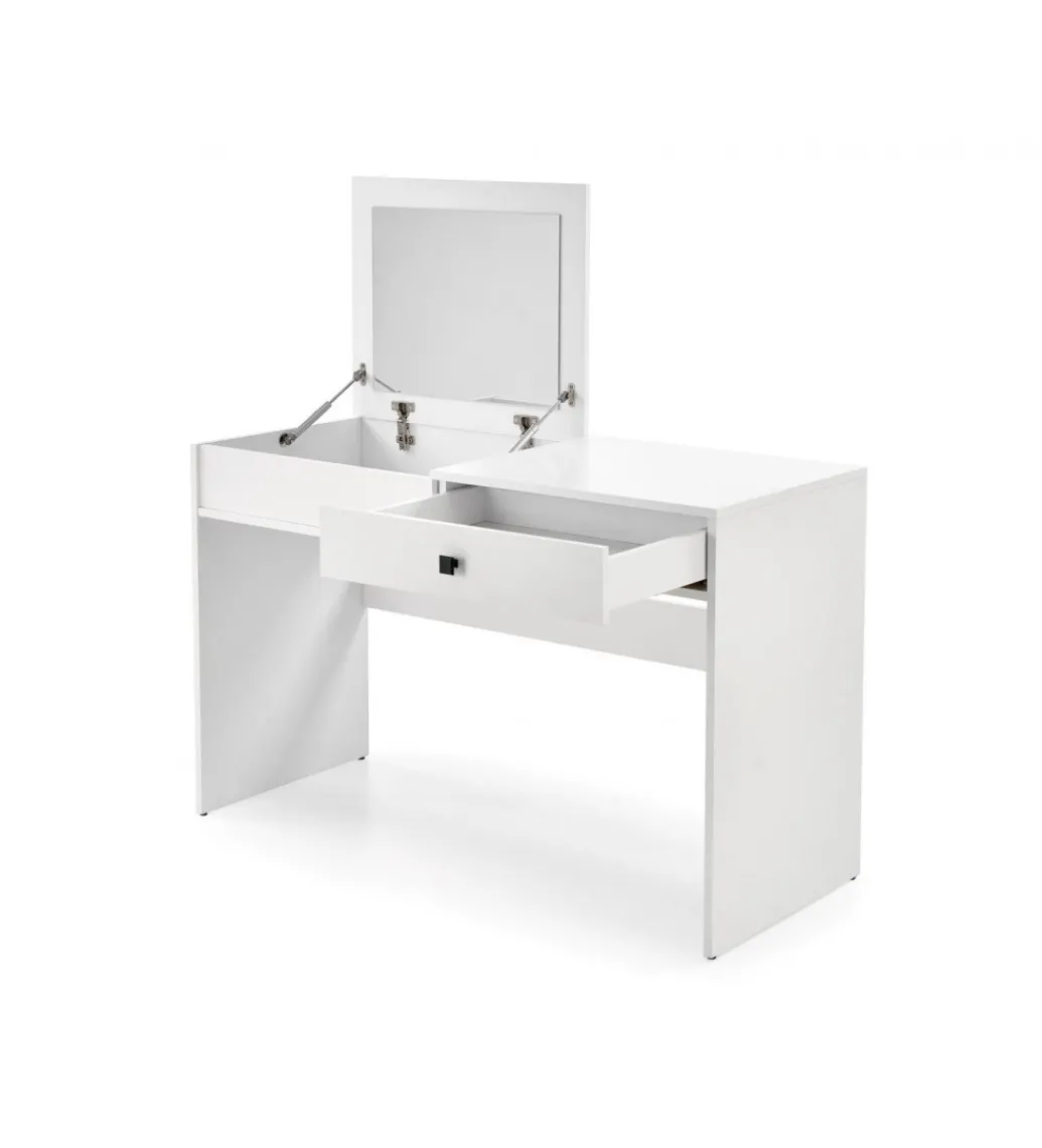 Biurko z toaletka MEGAN 120 cm biały mat*Halmar Discount