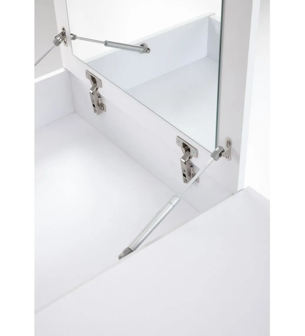 Biurko z toaletka MEGAN 120 cm biały mat*Halmar Discount
