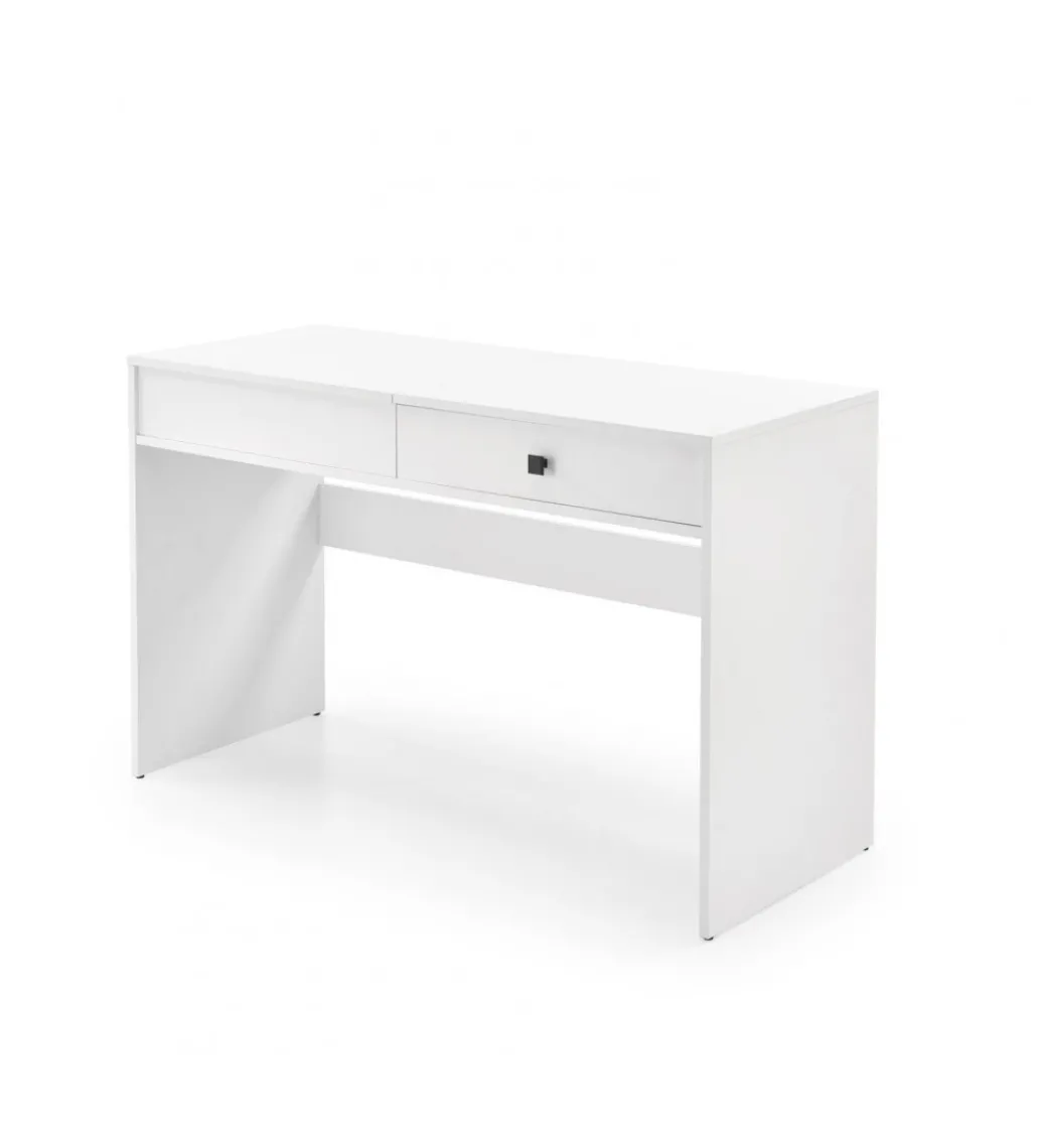 Biurko z toaletka MEGAN 120 cm biały mat*Halmar Discount