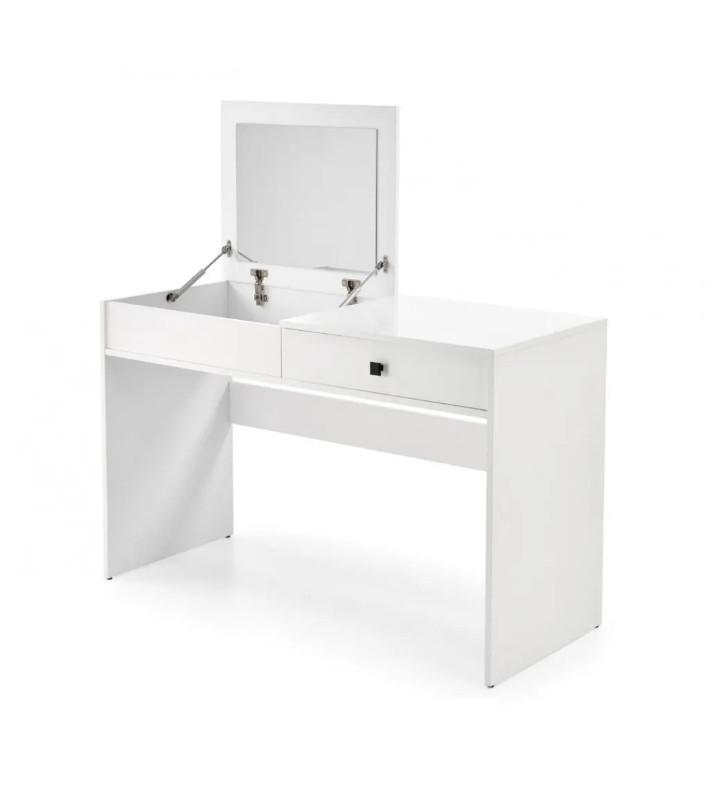 Biurko z toaletka MEGAN 120 cm biały mat*Halmar Discount