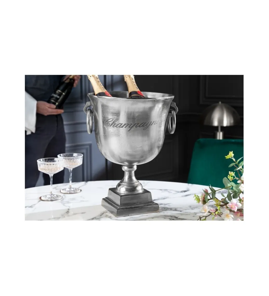 Chłodziarka do szampana Royal 40cm srebrna*Invicta Interior Clearance