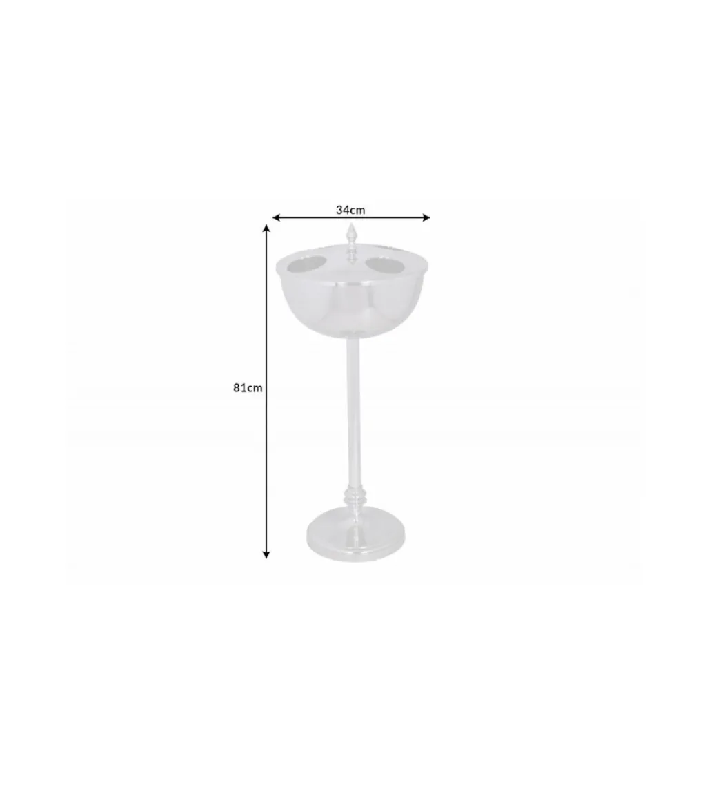 Chłodziarka na wino Royal 34 cm srebrna*Invicta Interior Outlet
