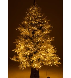 Choinka sztuczna 3000 Led sztuczny śnieg XAMS 210 cm biała*J-Line Hot