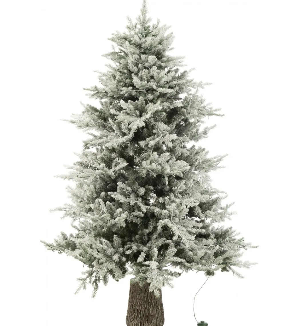 Choinka sztuczna 3000 Led sztuczny śnieg XAMS 210 cm biała*J-Line Hot