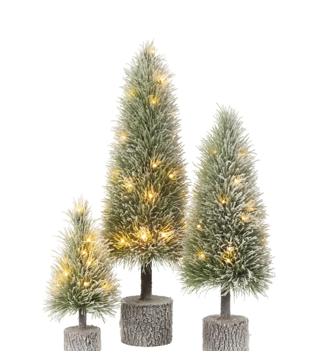 Choinka XMAS LED 60 cm zielona ośnieżona*J-Line
