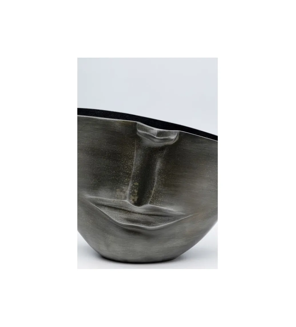 Doniczka Half face 31 cm antracytowy*KDesign Hot