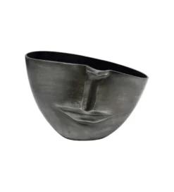Doniczka Half face 31 cm antracytowy*KDesign Hot