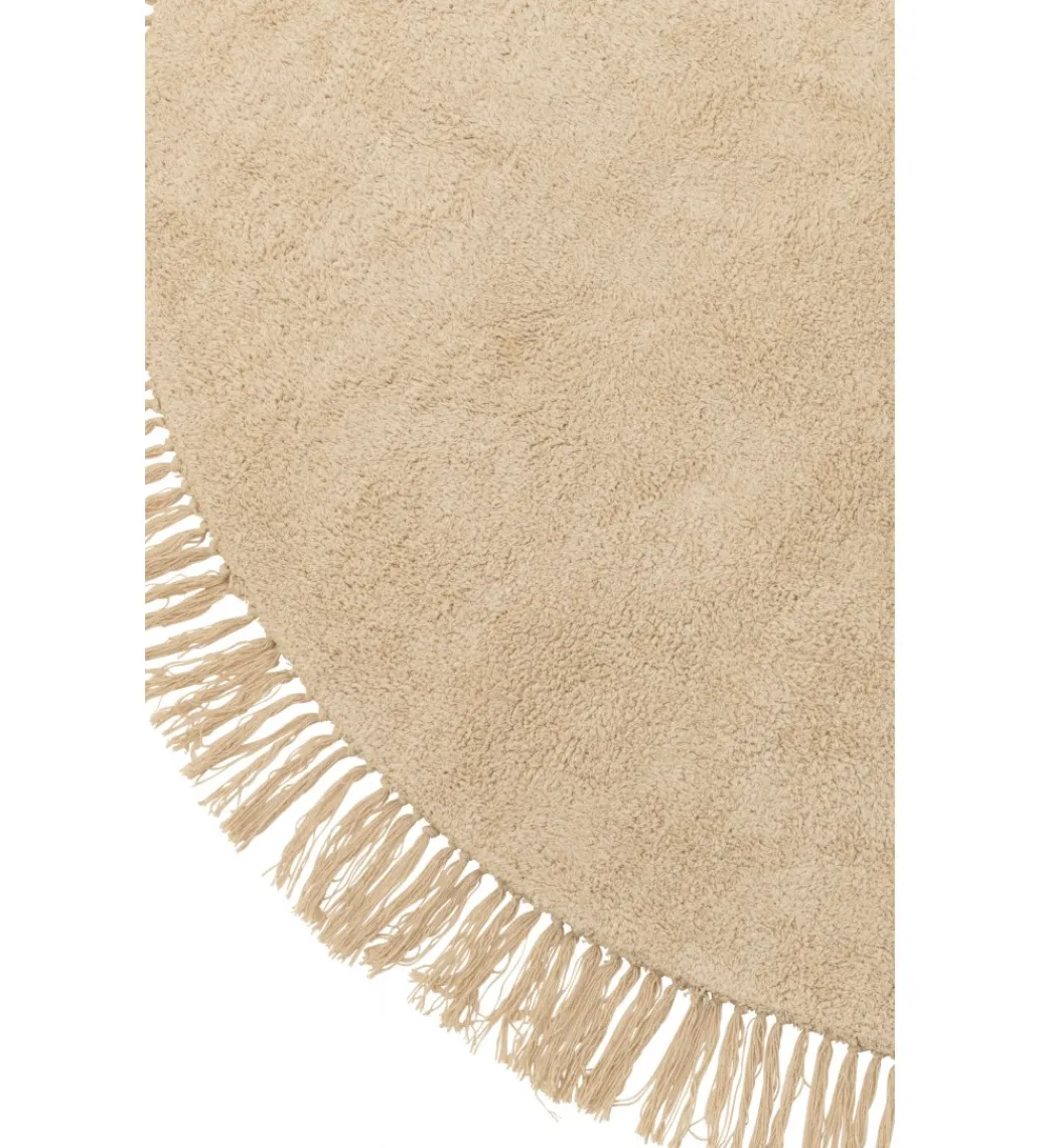 Dywan GAVI 150 cm z frędzlami beżowy*J-Line Outlet