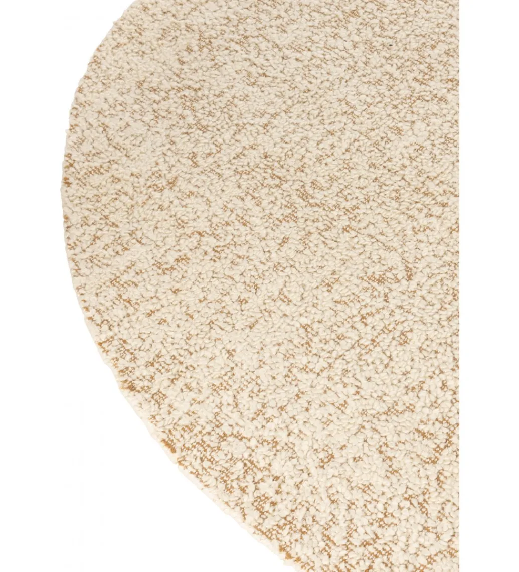Dywan Round Bouclé 190 cm kremowy*J-Line Best