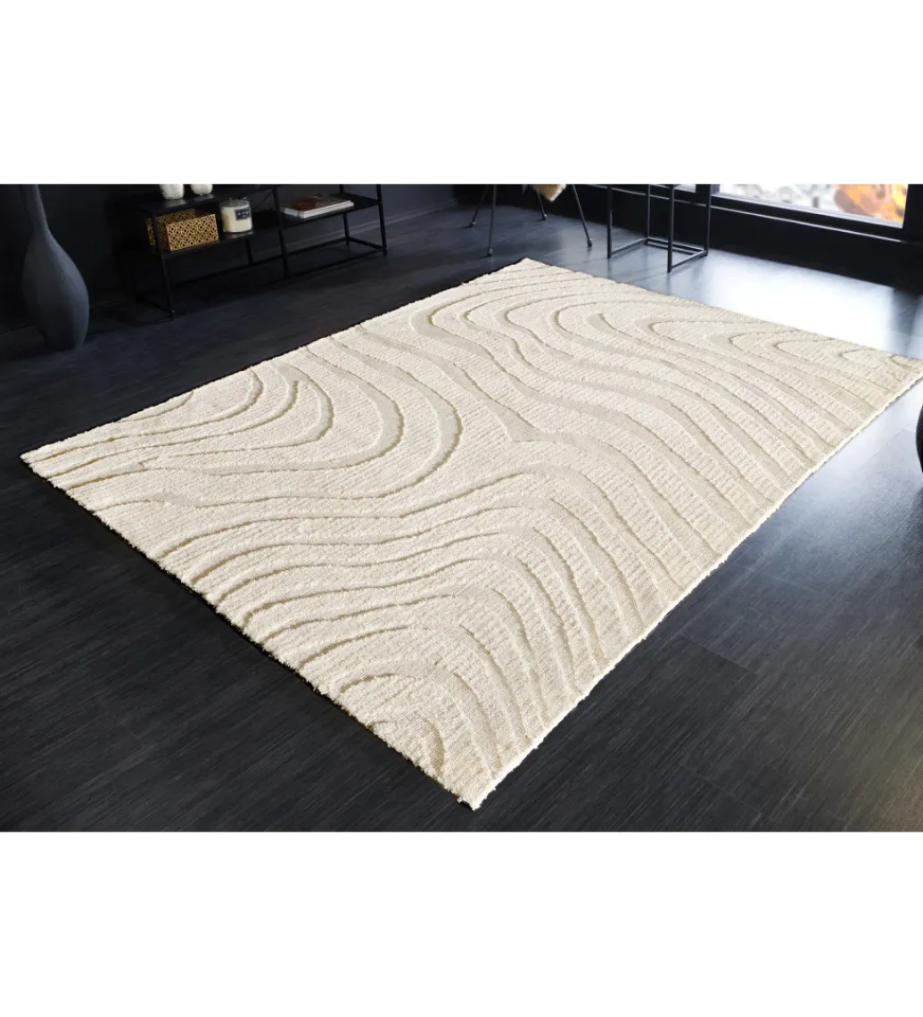 Dywan WAVE 170 x 240 cm kremowy beżowy*Invicta Interior New
