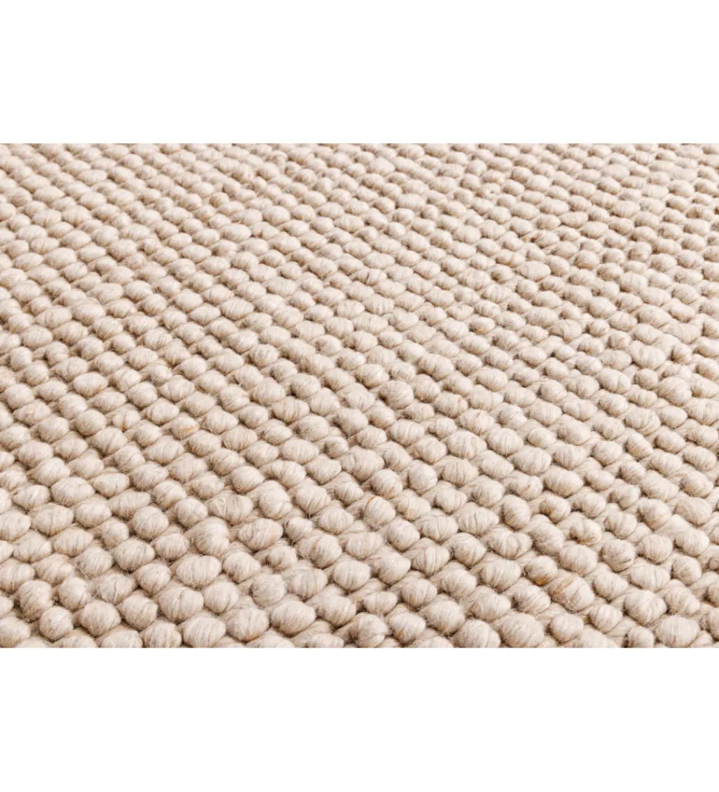 Dywan WOOL 150cm okrągły beżowy*Invicta Interior Best