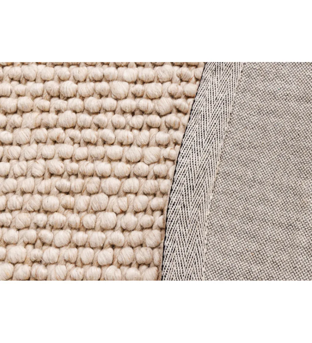 Dywan WOOL 150cm okrągły beżowy*Invicta Interior Best