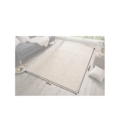 Dywan Wool 240 cm x 160 cm beżowy*Invicta Interior Outlet