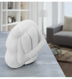 Figurka ABSTRACT 18 cm ceramika biała*Exclusivas Hot