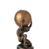 Figurka BALL HOLDING 28 cm ciemno brązowa złota*J-Line Sale