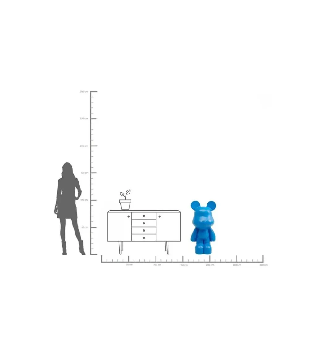 Figurka BEAR 101 cm niebieska*KDesign Online