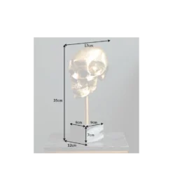 Figurka dekoracyjna Skull złota*Invicta Interior Best