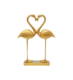 Figurka Flamingo Love 29 cm złota*KDesign Sale