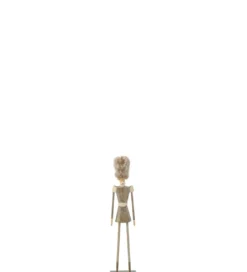Figurka FUR HAT 32 cm szara*J-Line Best