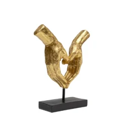 Figurka HEART HANDS 33 cm złota*KDesign