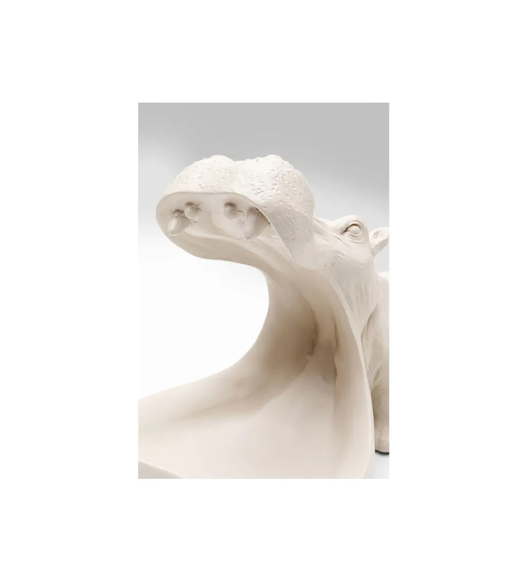 Figurka HUNGRY HIPPO 17 cm beżowa*KDesign