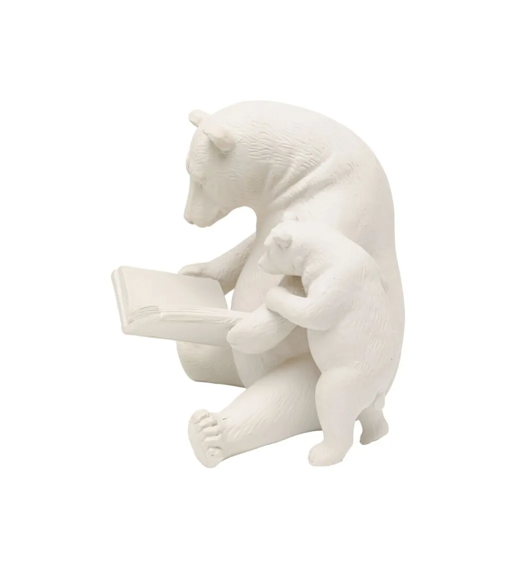 Figurka READING BEARS 18 cm beżowa*KDesign Hot