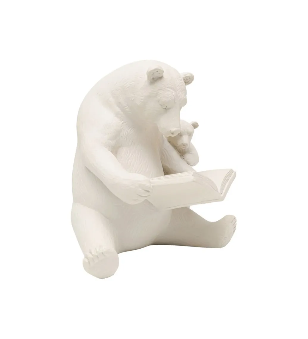 Figurka READING BEARS 18 cm beżowa*KDesign Hot