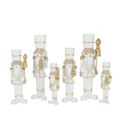 Figurka RESIN biało złota*J-Line New
