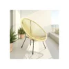 Fotel ACAPULCO 85 cm jasnożółty*KARE New
