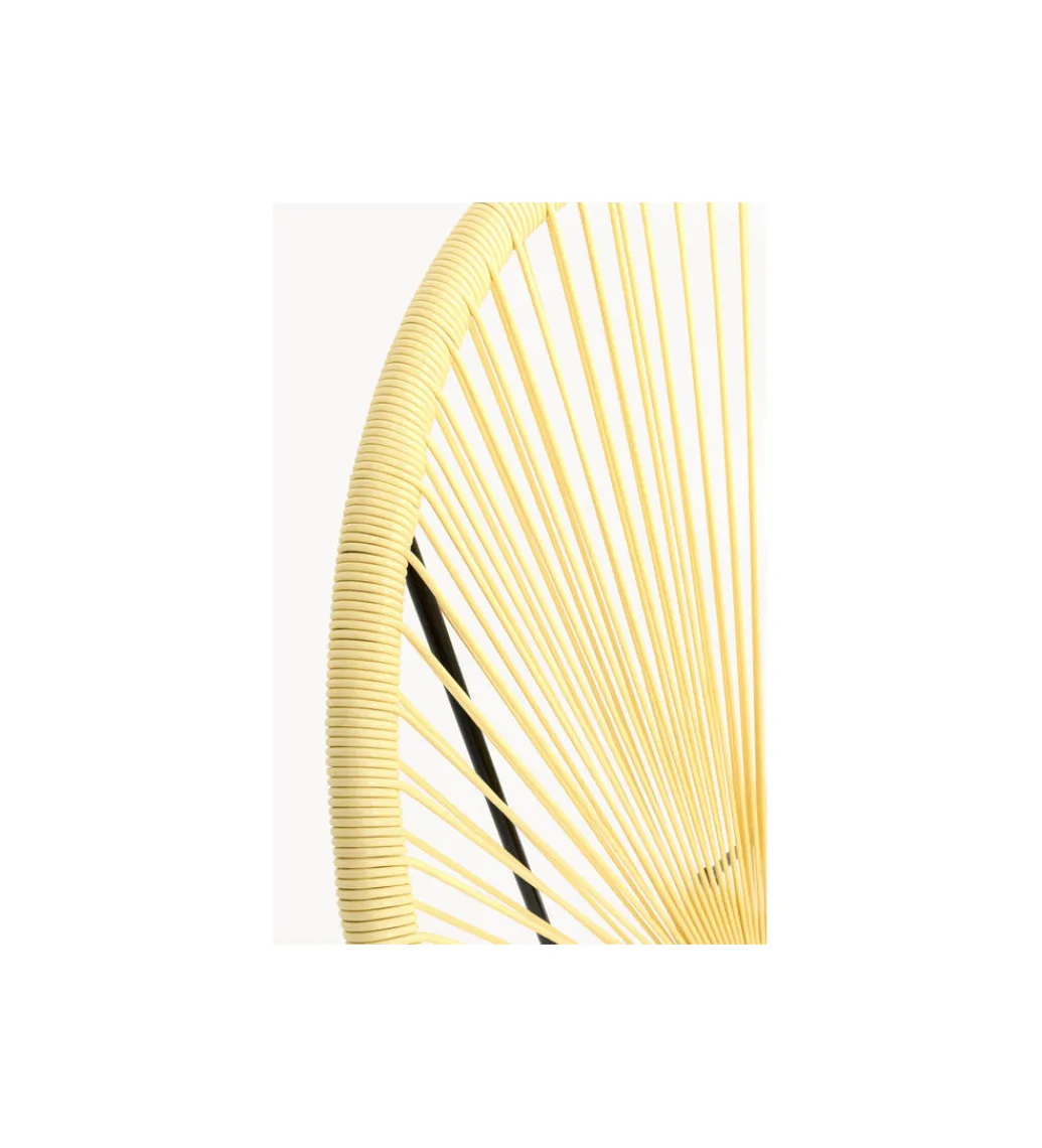 Fotel ACAPULCO 85 cm jasnożółty*KARE New