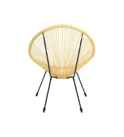 Fotel ACAPULCO 85 cm jasnożółty*KARE New