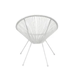 Fotel ACAPULCO 85 cm mono biały*KARE Discount