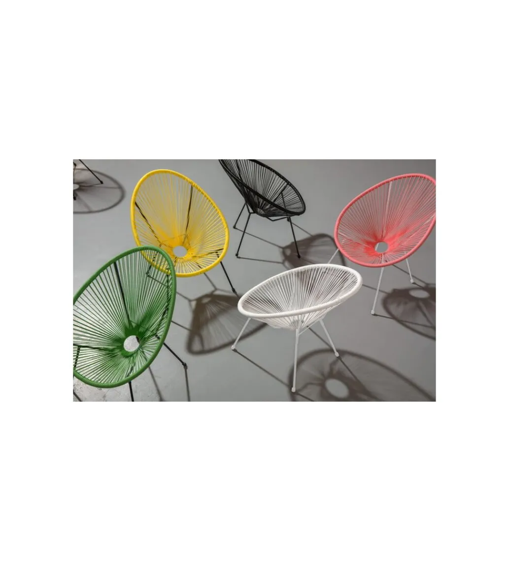 Fotel ACAPULCO 85 cm mono biały*KARE Discount