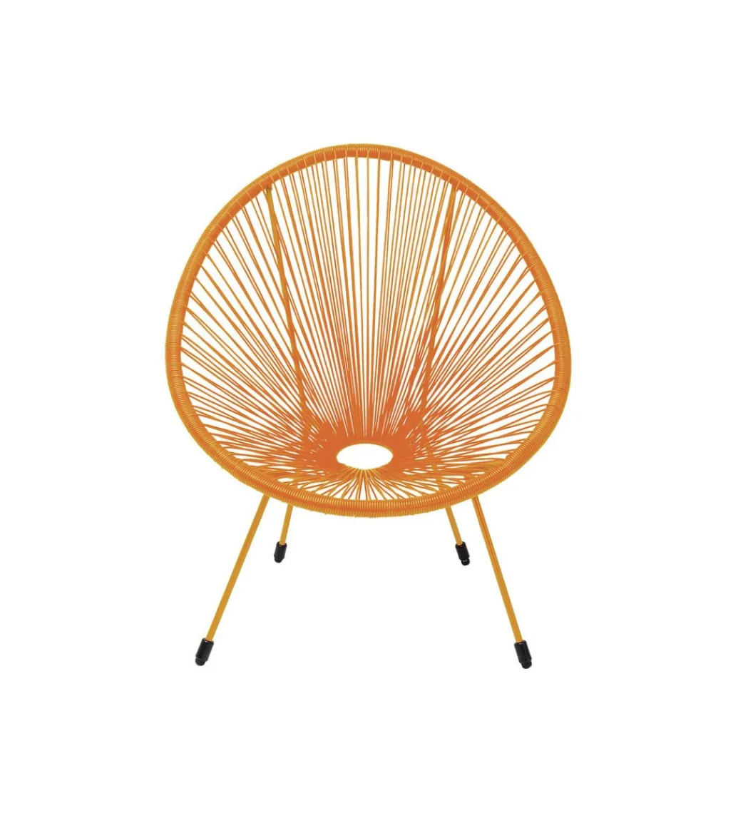 Fotel ACAPULCO 85 cm mono pomarańczowy*KARE Hot