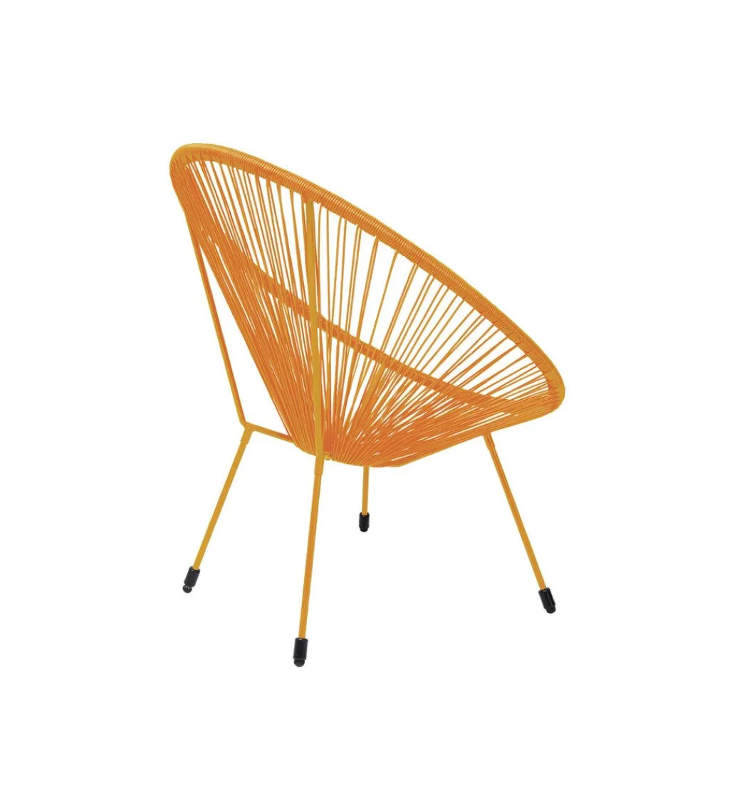 Fotel ACAPULCO 85 cm mono pomarańczowy*KARE Hot