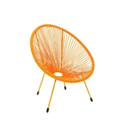 Fotel ACAPULCO 85 cm mono pomarańczowy*KARE Hot
