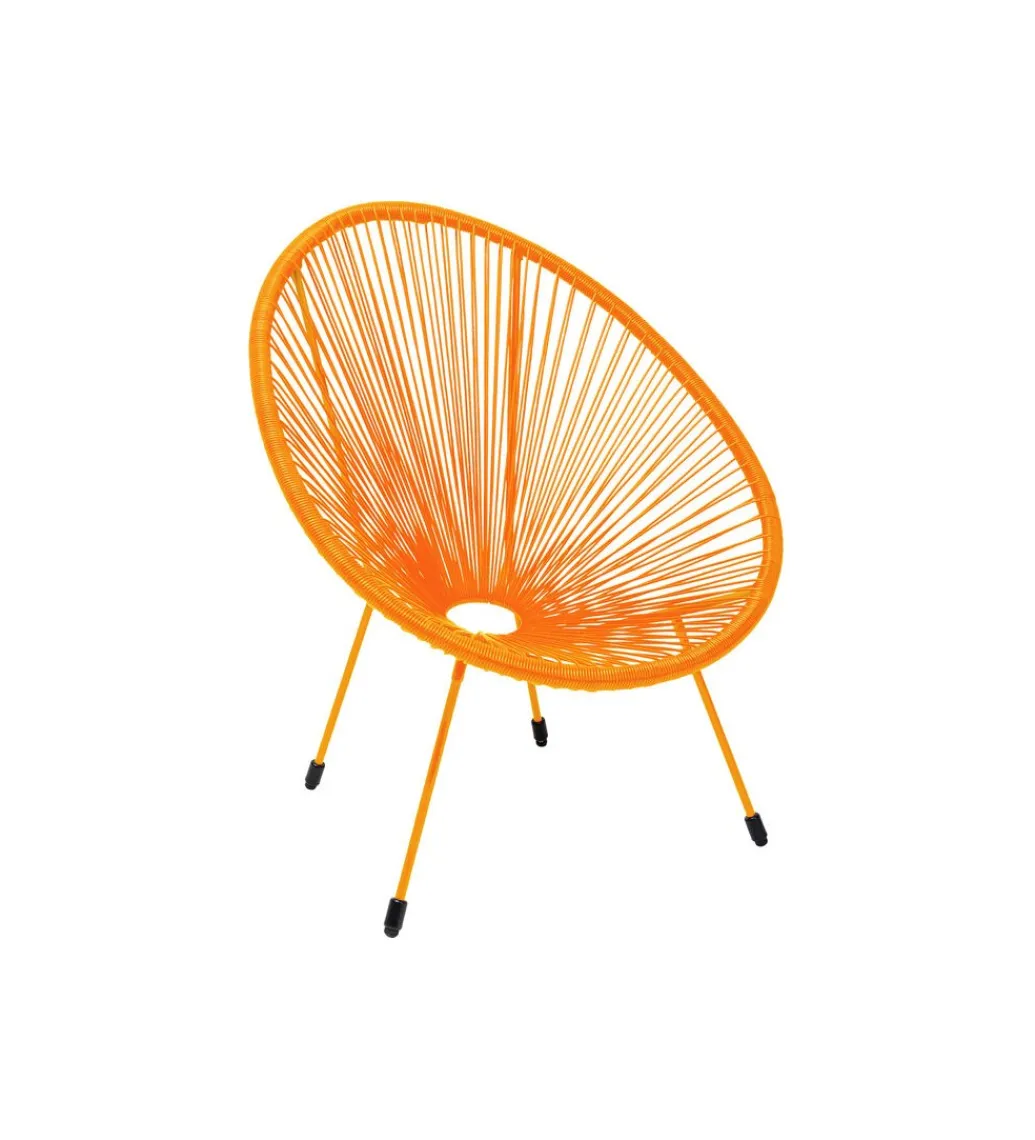 Fotel ACAPULCO 85 cm mono pomarańczowy*KARE Hot