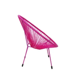 Fotel ACAPULCO 85 cm mono różowy*KARE Discount