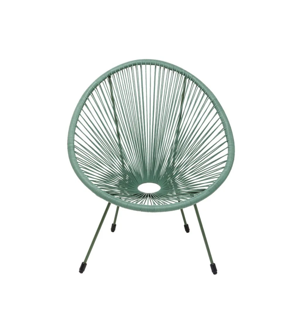 Fotel ACAPULCO 85 cm mono zielony*KARE Outlet