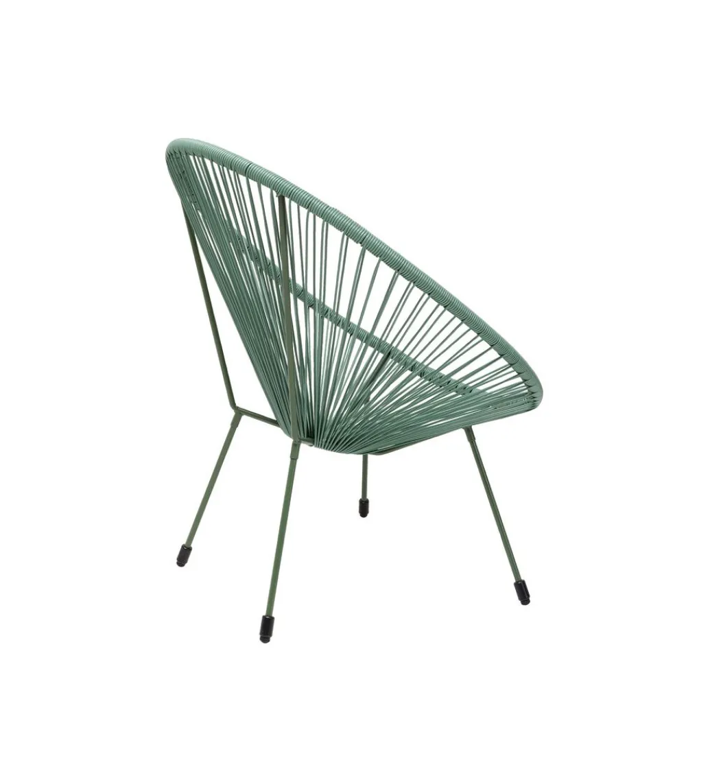 Fotel ACAPULCO 85 cm mono zielony*KARE Outlet