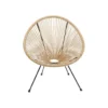 Fotel ACAPULCO 85 cm naturalny*KARE Outlet