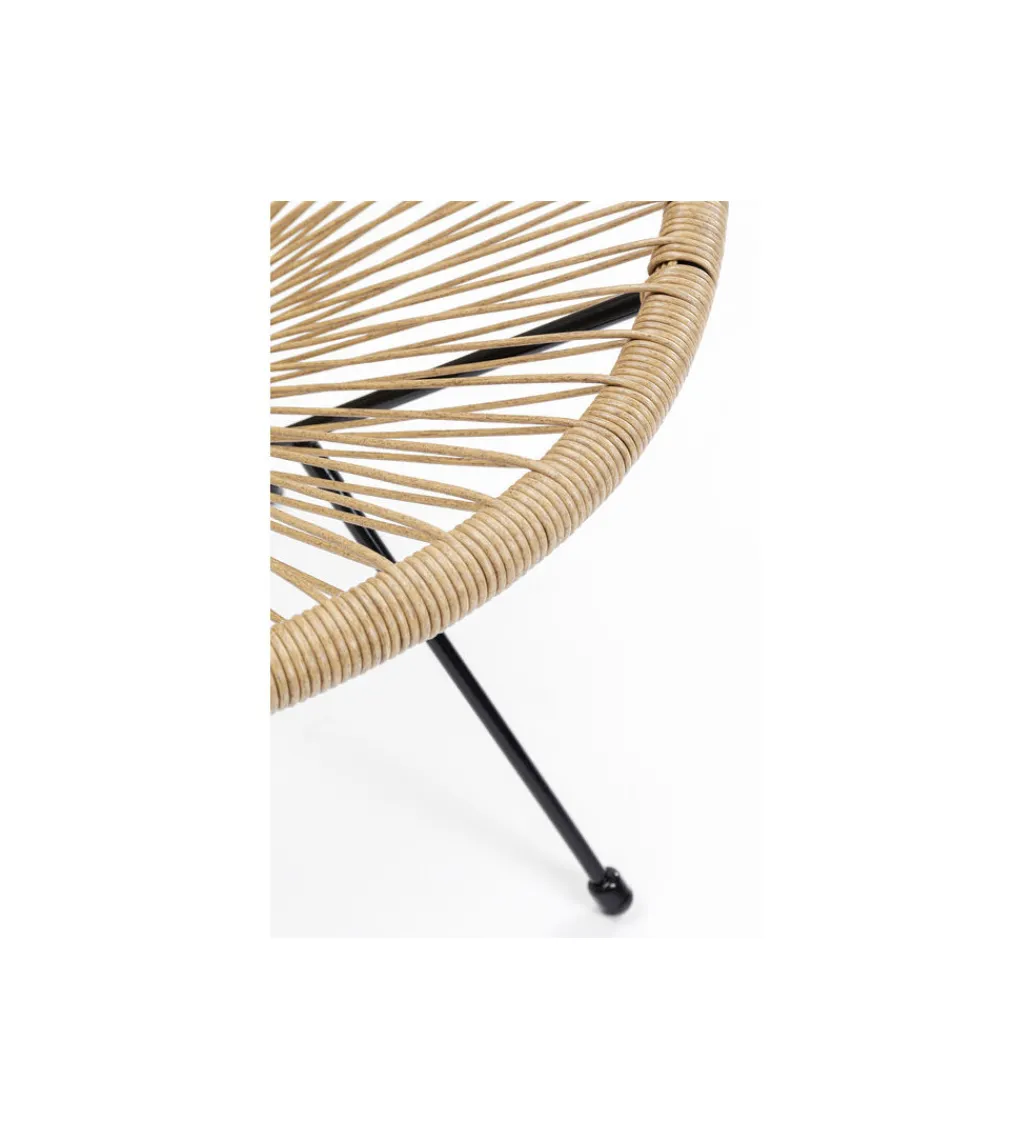 Fotel ACAPULCO 85 cm naturalny*KARE Outlet